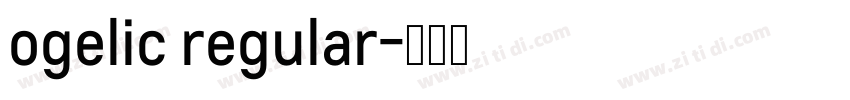 ogelic regular字体转换